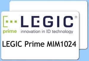 Card contactless RFID Legic prime MIM1024